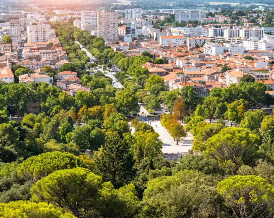 Vue de Nîmes et de ses quartiers pour un investissement immobilier